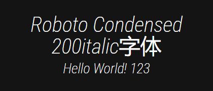 Roboto-Condensed-200italic