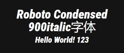 Roboto-Condensed-900italic