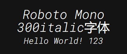 Roboto-Mono-300italic