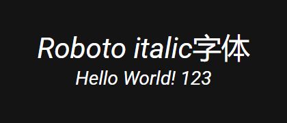 Roboto-italic