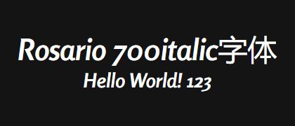 Rosario-700italic