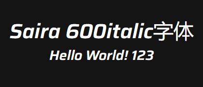 Saira-600italic