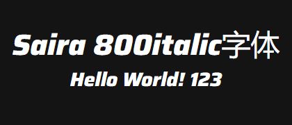 Saira-800italic