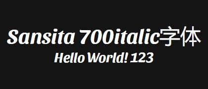Sansita-700italic