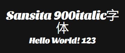 Sansita-900italic