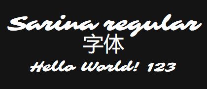 Sarina-regular