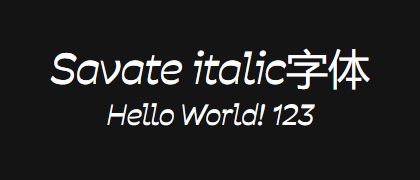 Savate-italic