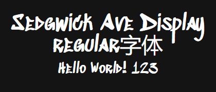 Sedgwick-Ave-Display-regular