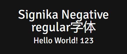 Signika-Negative-regular