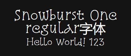 Snowburst-One-regular