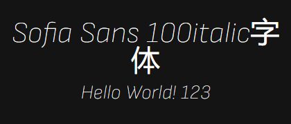 Sofia-Sans-100italic