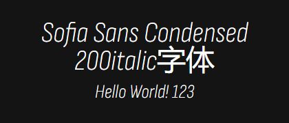 Sofia-Sans-Condensed-200italic