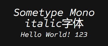Sometype-Mono-italic