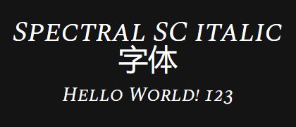 Spectral-SC-italic