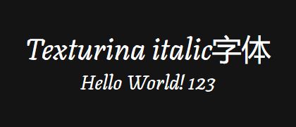 Texturina-italic
