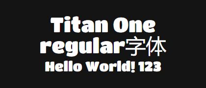 Titan-One-regular
