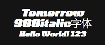 Tomorrow-900italic
