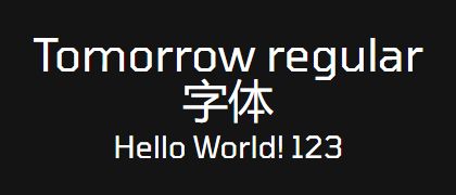 Tomorrow-regular