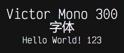 Victor-Mono-300