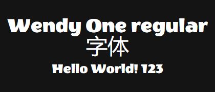 Wendy-One-regular