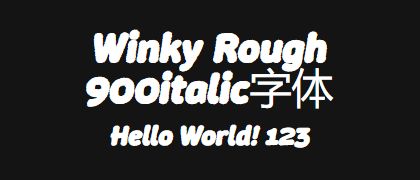 Winky-Rough-900italic