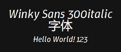 Winky-Sans-300italic