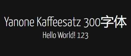 Yanone-Kaffeesatz-300