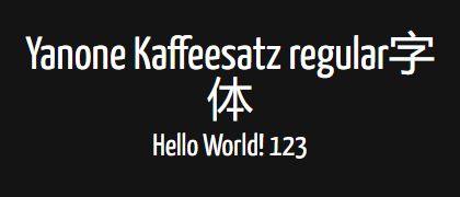 Yanone-Kaffeesatz-regular