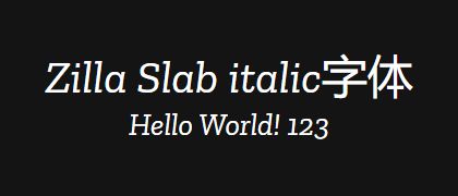 Zilla-Slab-italic